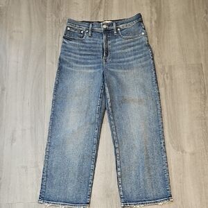Madewell Slim Wide Leg Crop Jeans